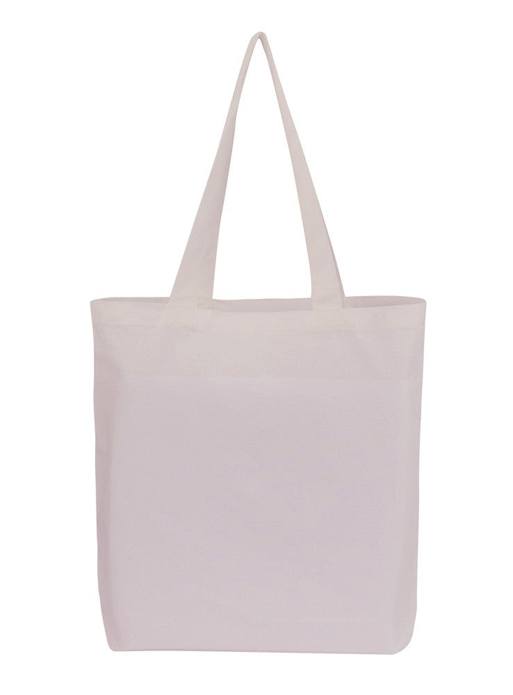 Cotton Tote With Base Gusset Only - White - CTN-TT-WH-BTM | White